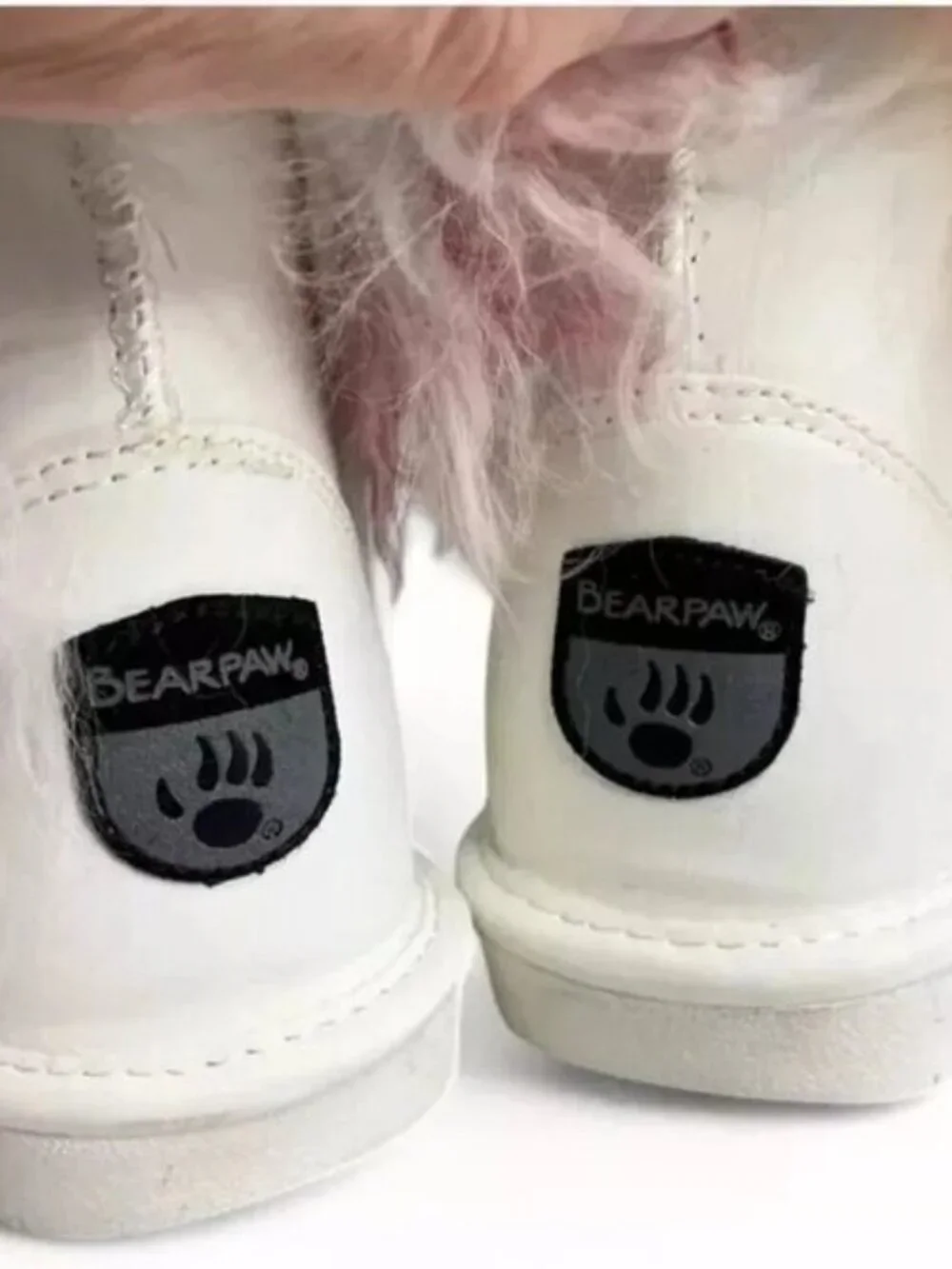 Bearpaw Boo Rainbow Tie-dye Shearling Curly Lamb Fur Boho Sherpa Boots 7 NEW